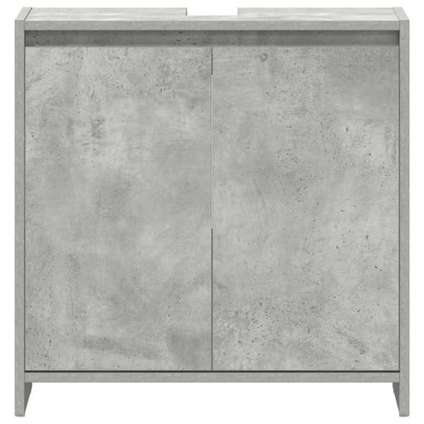 vidaXL Baderomsskap betonggrå 60x33x61 cm konstruert tre