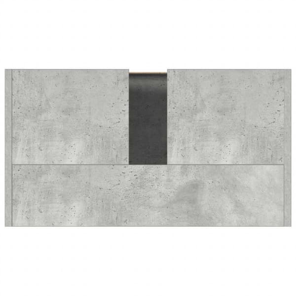 vidaXL Baderomsskap betonggrå 60x33x61 cm konstruert tre
