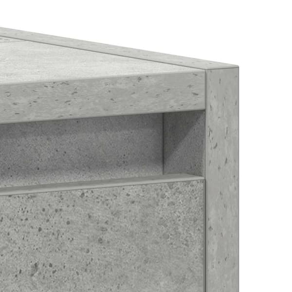 vidaXL badeværelsesskab 60x33x61 cm konstrueret træ betongrå