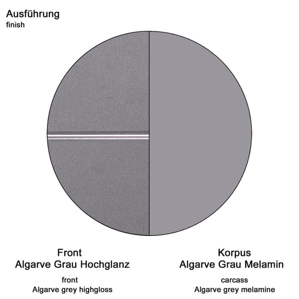AmandaMandoBea badrumsskåp för tvättmaskin 2 dörrar, 2 öppna hyllplan grå, agave högglans.
