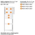 Miniatyrbilde 3 av 6: AmandaMandoBea baderomsskap for vaskemaskinen 2 dører, 2 åpne rom  grå, avavegrå høyglans.
