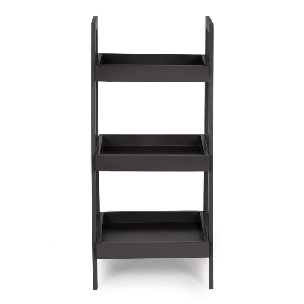 Badrumsskåp - stegskåp - 3 hyllplan - 30x34,5x75 cm - grå