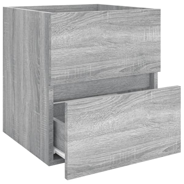 vidaXL Allaskaappi harmaa Sonoma 41x38,5x45 cm tekninen puu