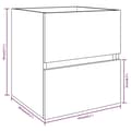 Miniatyrbilde 7 av 7: vidaXL Servantskap grå sonoma 41x38,5x45 cm konstruert tre