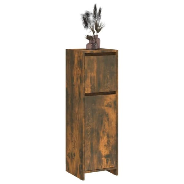 vidaXL Baderomsskap røkt eik 30x30x95 cm konstruert tre