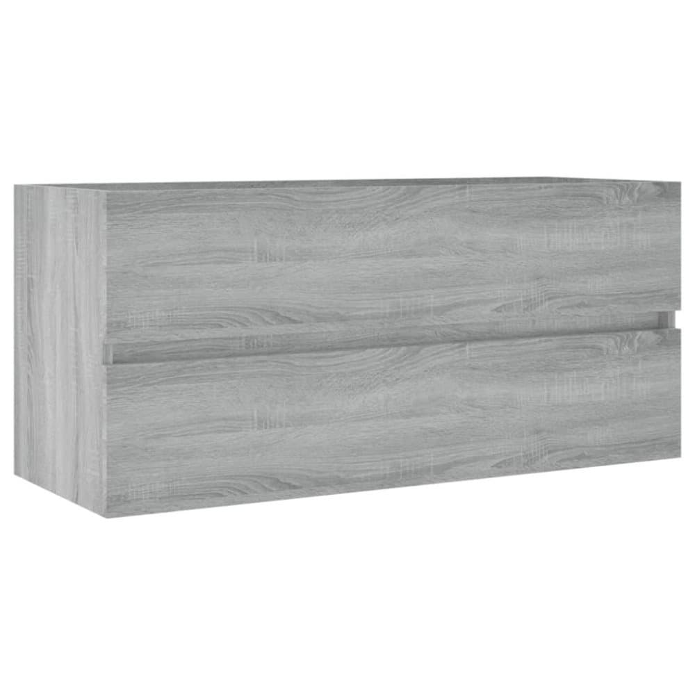 vidaXL Handfatsskåp grå sonoma-ek 100x38,5x45 cm konstruerat trä