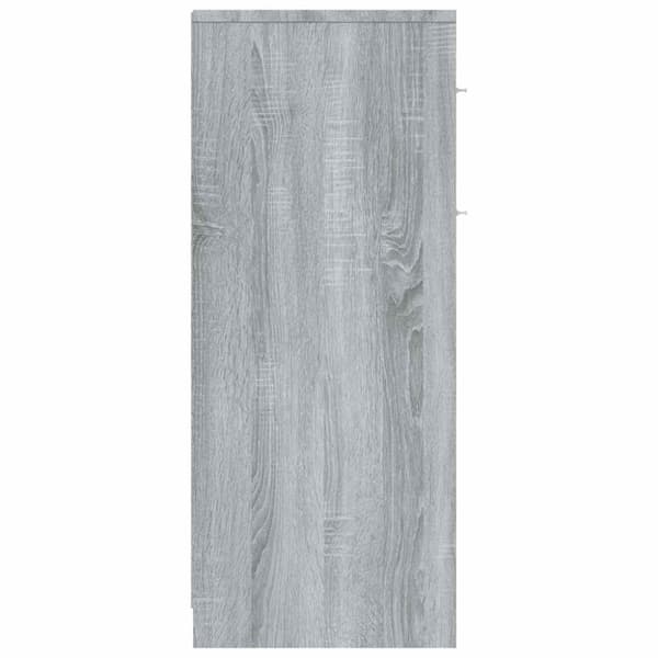 vidaXL Baderomsskap grå sonoma eik 60x33x80 cm konstruert tre