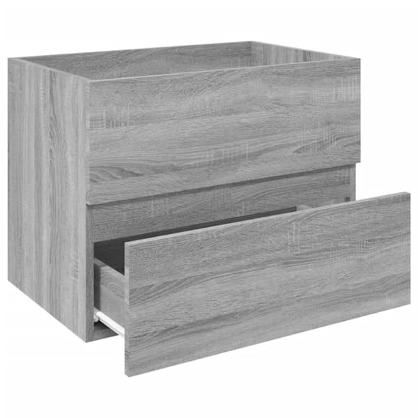 vidaXL underskab 60x38,5x45 cm konstrueret træ grå sonoma-eg