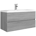 Pikkukuva 4 / 10: vidaXL Allaskaappi harmaa Sonoma 90x38,5x45 cm tekninen puu