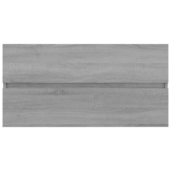 vidaXL Allaskaappi harmaa Sonoma 90x38,5x45 cm tekninen puu