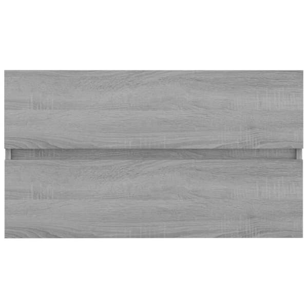 vidaXL Servantskap grå sonoma 80x38,5x45 cm konstruert tre