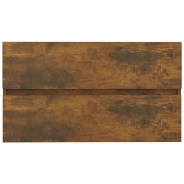 vidaXL Servantskap røkt eik 80x38,5x45 cm konstruert tre