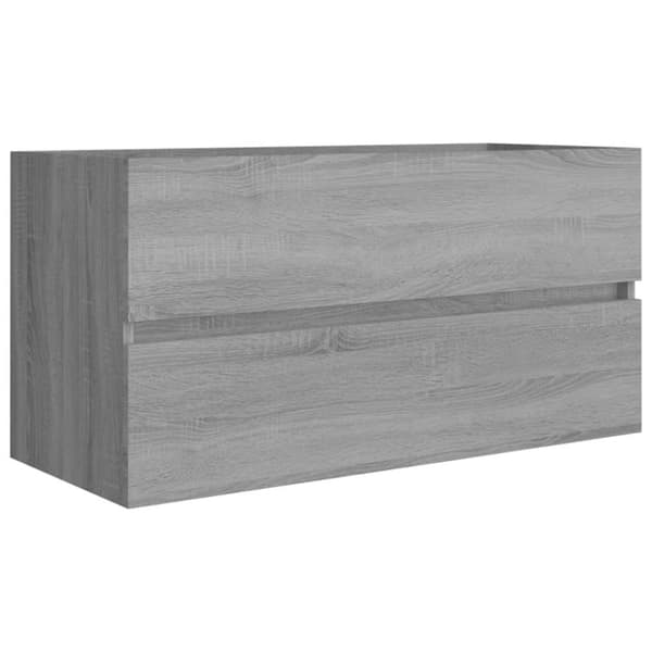 vidaXL Handfatsskåp grå sonoma-ek 90x38,5x45 cm konstruerat trä