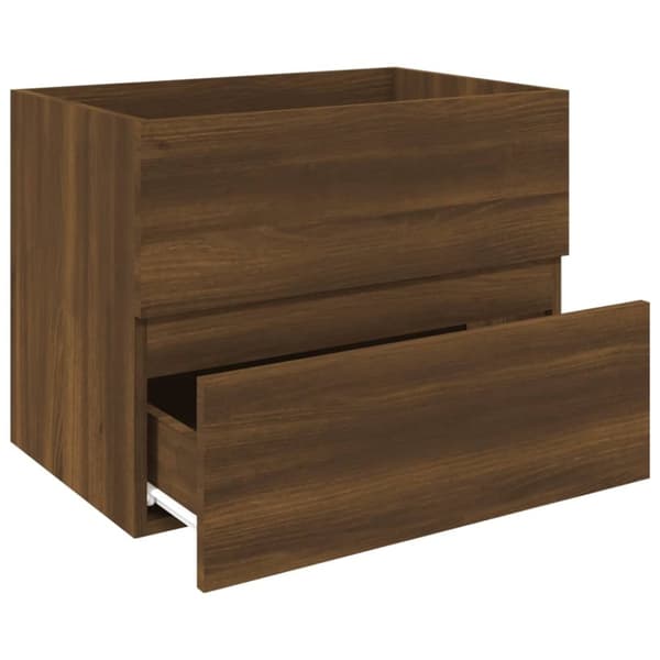 vidaXL Handfatsskåp brun ek 60x38,5x45 cm konstruerat trä