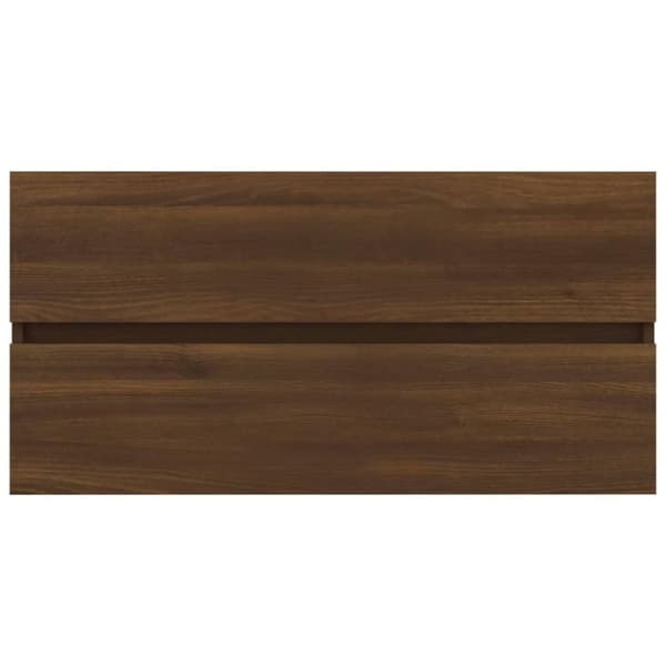 vidaXL Servantskap brun eik 90x38,5x45 cm konstruert tre