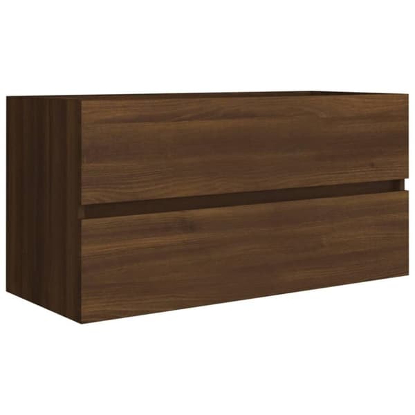 vidaXL Servantskap brun eik 90x38,5x45 cm konstruert tre