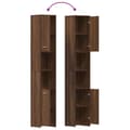 Miniatyrbilde 11 av 11: vidaXL Baderomsskap brun eik 30x30x183,5 cm konstruert tre