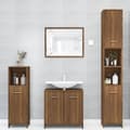 Miniatyrbilde 2 av 11: vidaXL Baderomsskap brun eik 30x30x183,5 cm konstruert tre