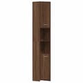 Miniatyrbilde 1 av 11: vidaXL Baderomsskap brun eik 30x30x183,5 cm konstruert tre