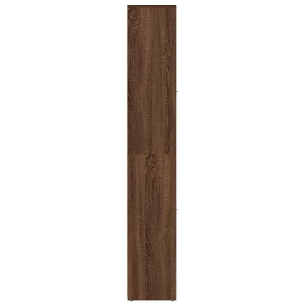 vidaXL Kylpyhuoneen kaappi ruskea tammi 30x30x183,5 cm tekninen puu