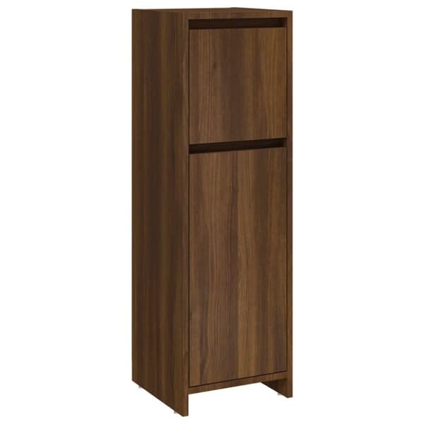 vidaXL Kylpyhuoneen kaappi ruskea tammi 30x30x95 cm tekninen puu