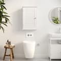 Miniatyrbild 2 av 7: Kast - Wall Kast - Bath Camasset - Met Deur - 40 x 16 x 60 cm - Hout - Wit