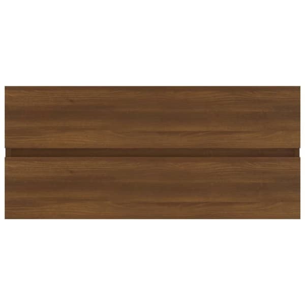 vidaXL Allaskaappi ruskea tammi 100x38,5x45 cm tekninen puu