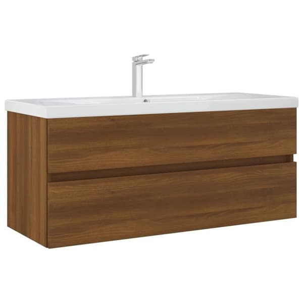 vidaXL Allaskaappi ruskea tammi 100x38,5x45 cm tekninen puu