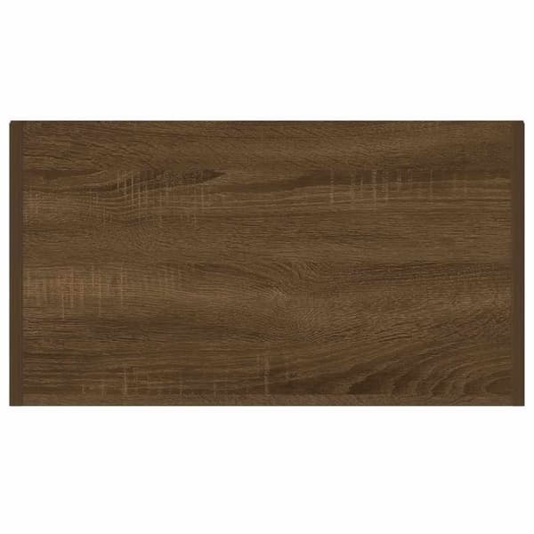vidaXL badeværelsesskab 60x33x80 cm konstrueret træ brun egetræsfarve