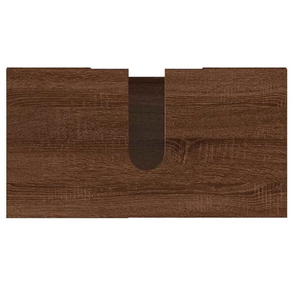 vidaXL Badrumsskåp brun ek 60x32x53,5 cm konstruerat trä