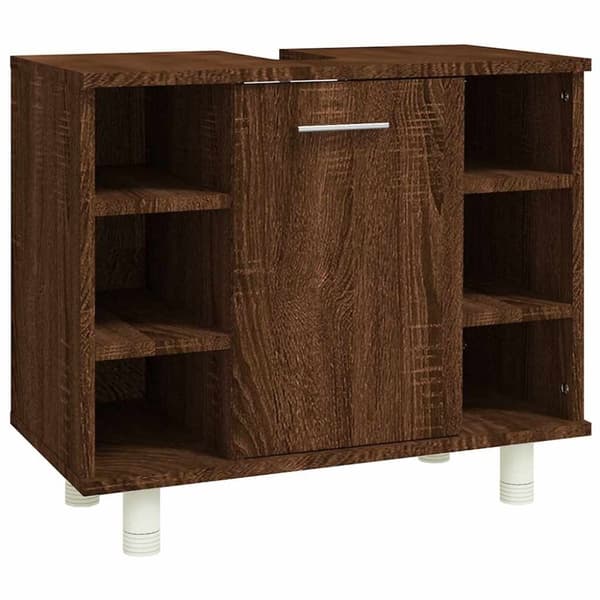vidaXL Badrumsskåp brun ek 60x32x53,5 cm konstruerat trä
