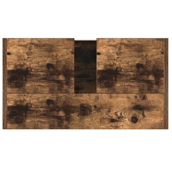 vidaXL Baderomsskap røkt eik 60x33x61 cm konstruert tre
