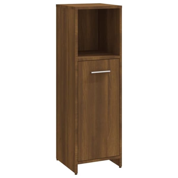 vidaXL Baderomsskap brun eik 30x30x95 cm konstruert tre