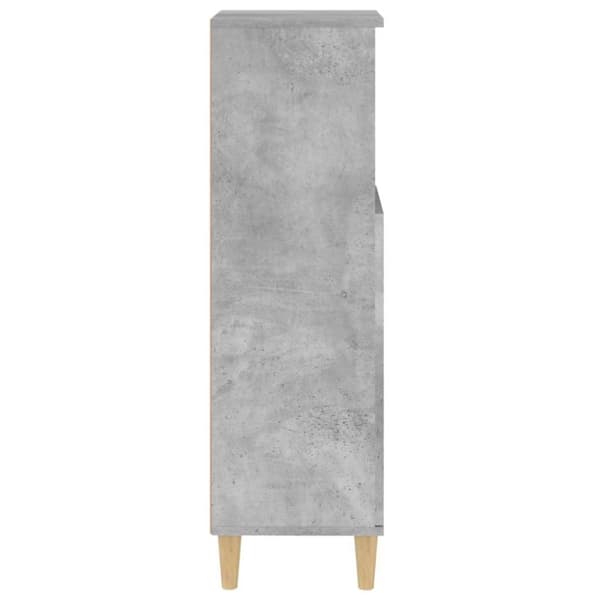 vidaXL Badrumsskåp betonggrå 30x30x100 cm konstruerat trä