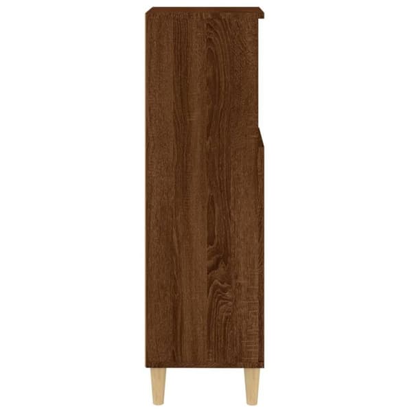vidaXL Baderomsskap brun eik 30x30x100 cm konstruert tre