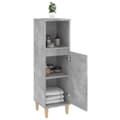 Miniatyrbillede 4 af 11: vidaXL badeværelsesskab 30x30x100 cm konstrueret træ betongrå