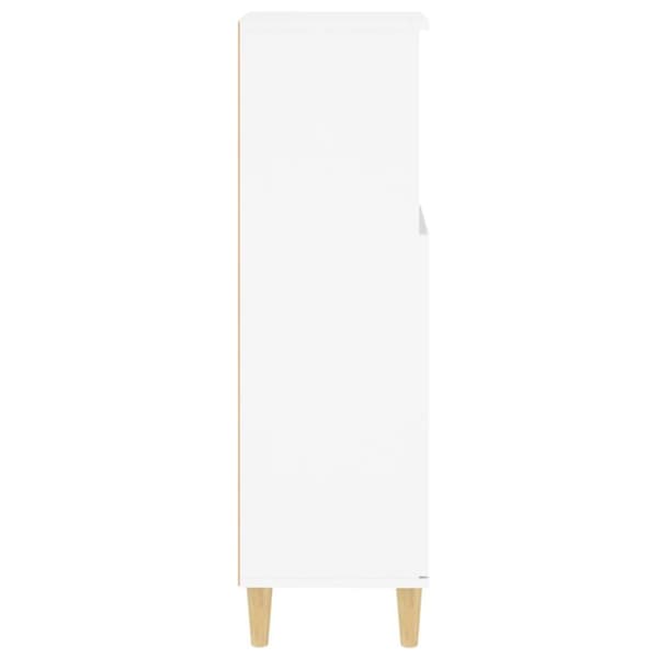 vidaXL badeværelsesskab 30x30x100 cm konstrueret træ hvid