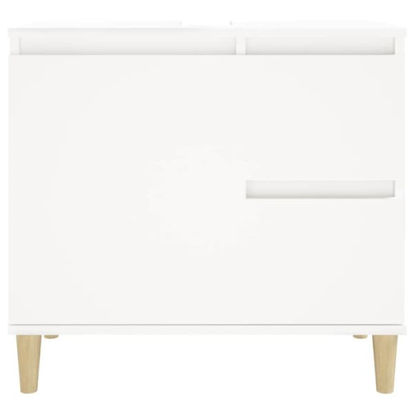 vidaXL Baderomsskap hvit 65x33x60 cm konstruert tre