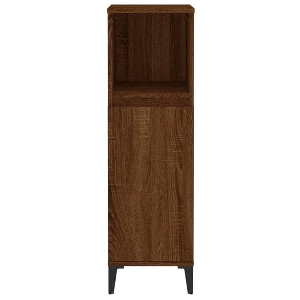 vidaXL Badrumsskåp brun ek 30x30x100 cm konstruerat trä