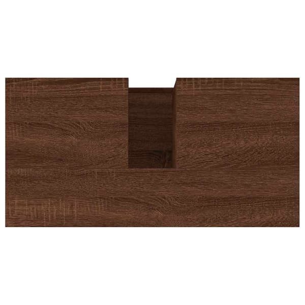 vidaXL Baderomsskap brun eik 65x33x60 cm konstruert tre