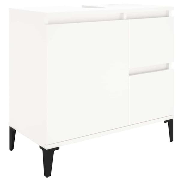 vidaXL Badrumsskåp vit 65x33x60 cm konstruerat trä