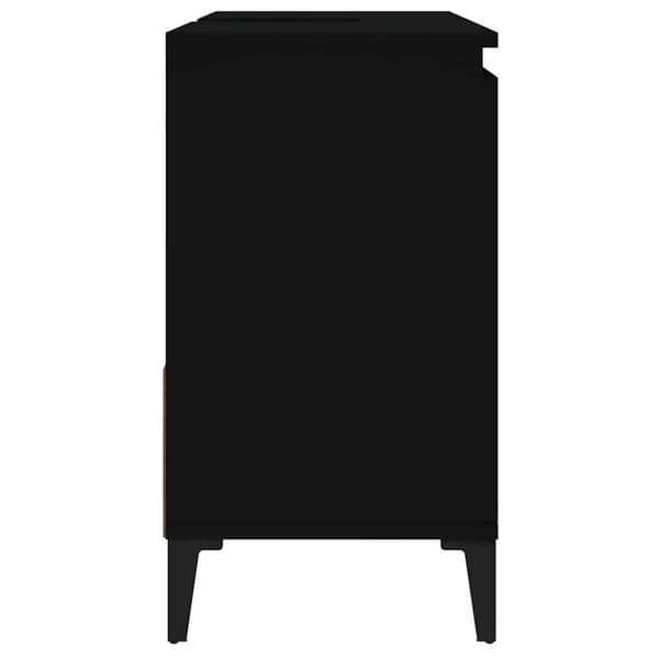 vidaXL Baderomsskap svart 65x33x60 cm konstruert tre