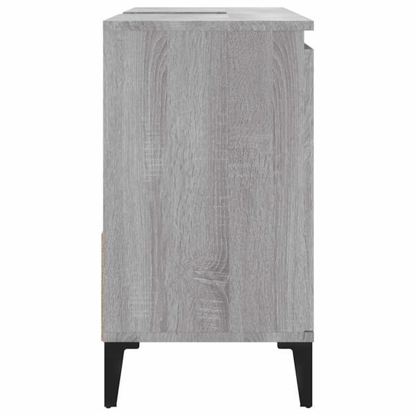 vidaXL badeværelsesskab 65x33x60 cm konstrueret træ grå sonoma-eg