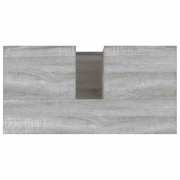 vidaXL badeværelsesskab 65x33x60 cm konstrueret træ grå sonoma-eg