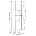 Miniatyrbilde 10 av 11: vidaXL Baderomsmøbler 3 stk hvit konstruert tre