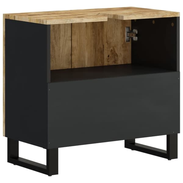 vidaXL vaskeskab 62x33x58 cm massivt mangotræ og konstrueret træ