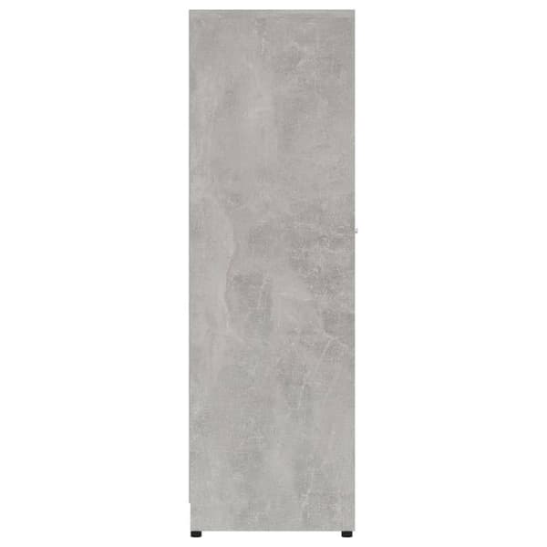 badeværelsesskab 30x30x95 cm konstrueret træ betongrå