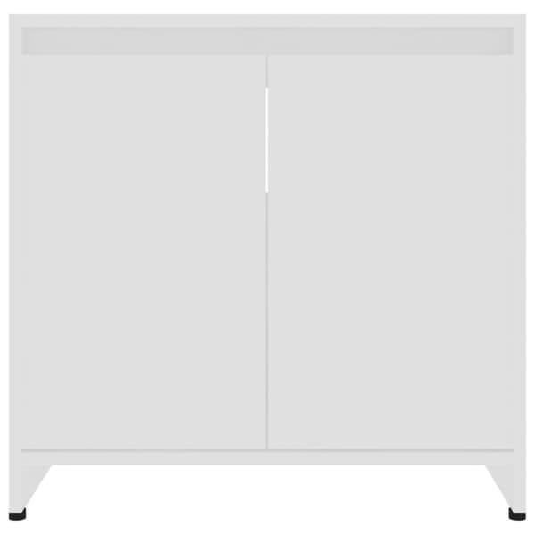 badeværelsesskab 60x33x61 cm konstrueret træ hvid