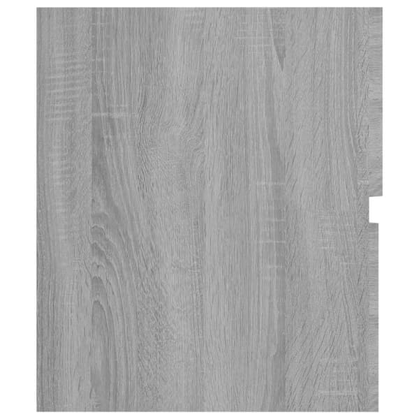 badeværelsesskab 80x38,5x45 cm konstrueret træ grå sonoma-eg