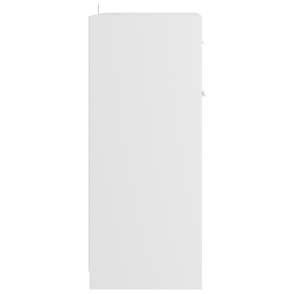 badeværelsesskab 60x33x80 cm konstrueret træ hvid